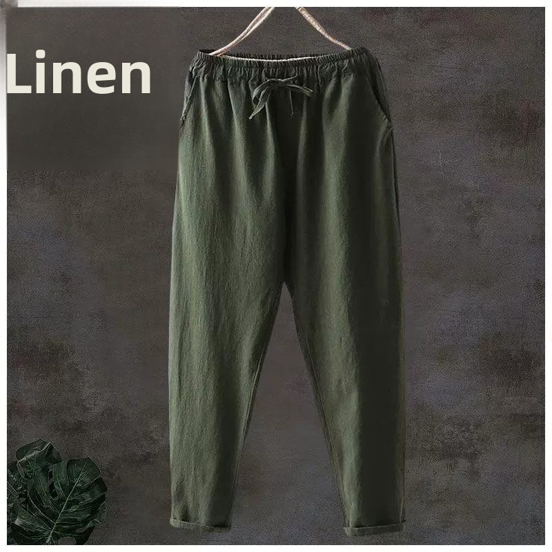 Linen Fabric Natural - Pure Linen Breathable Elastic New Style
