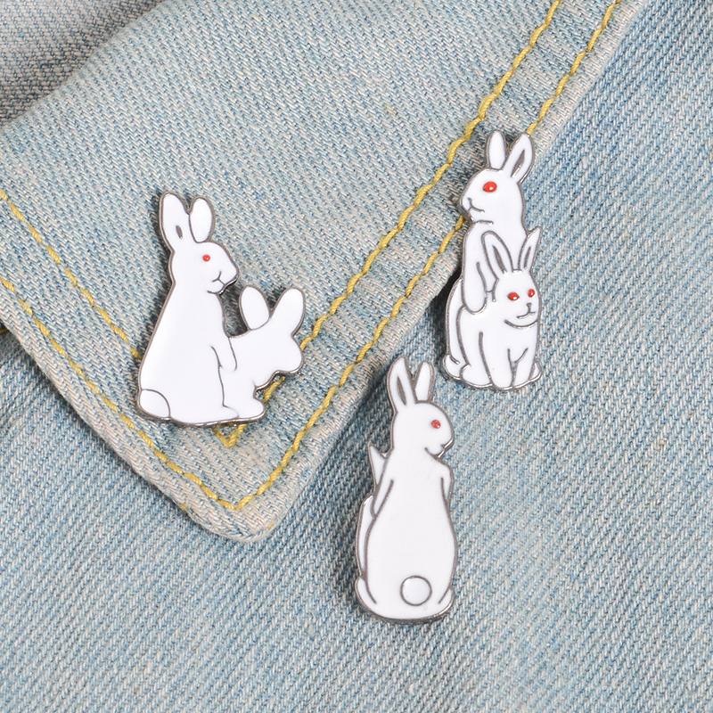 Brooch Pins Cartoon Animals Bu - đánh giá và giá Embroidery Rabbit