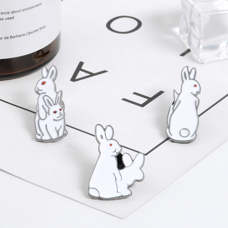 Brooch Pins Cartoon Animals Bu - đánh giá và giá Embroidery Rabbit