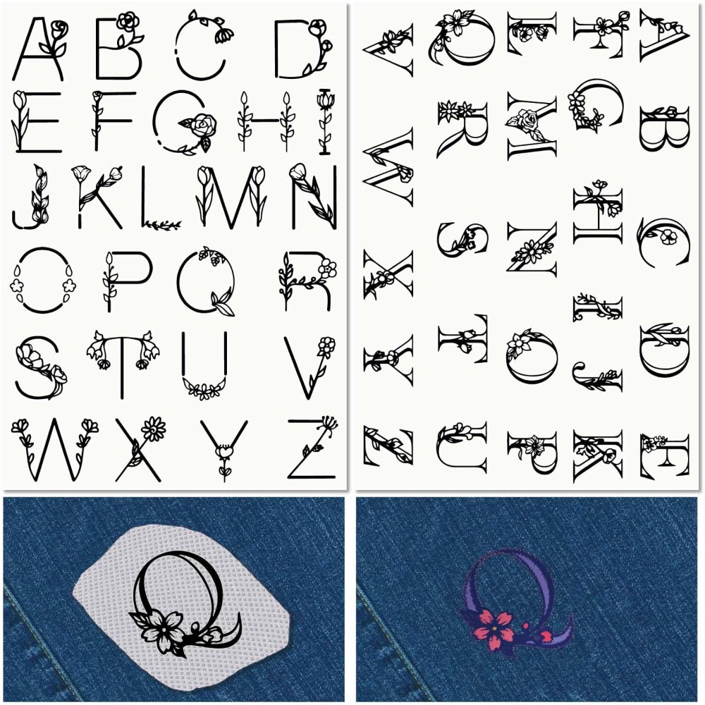 Letter A-Z Water Soluble Embro - đánh giá và giá Embroidery Stitches