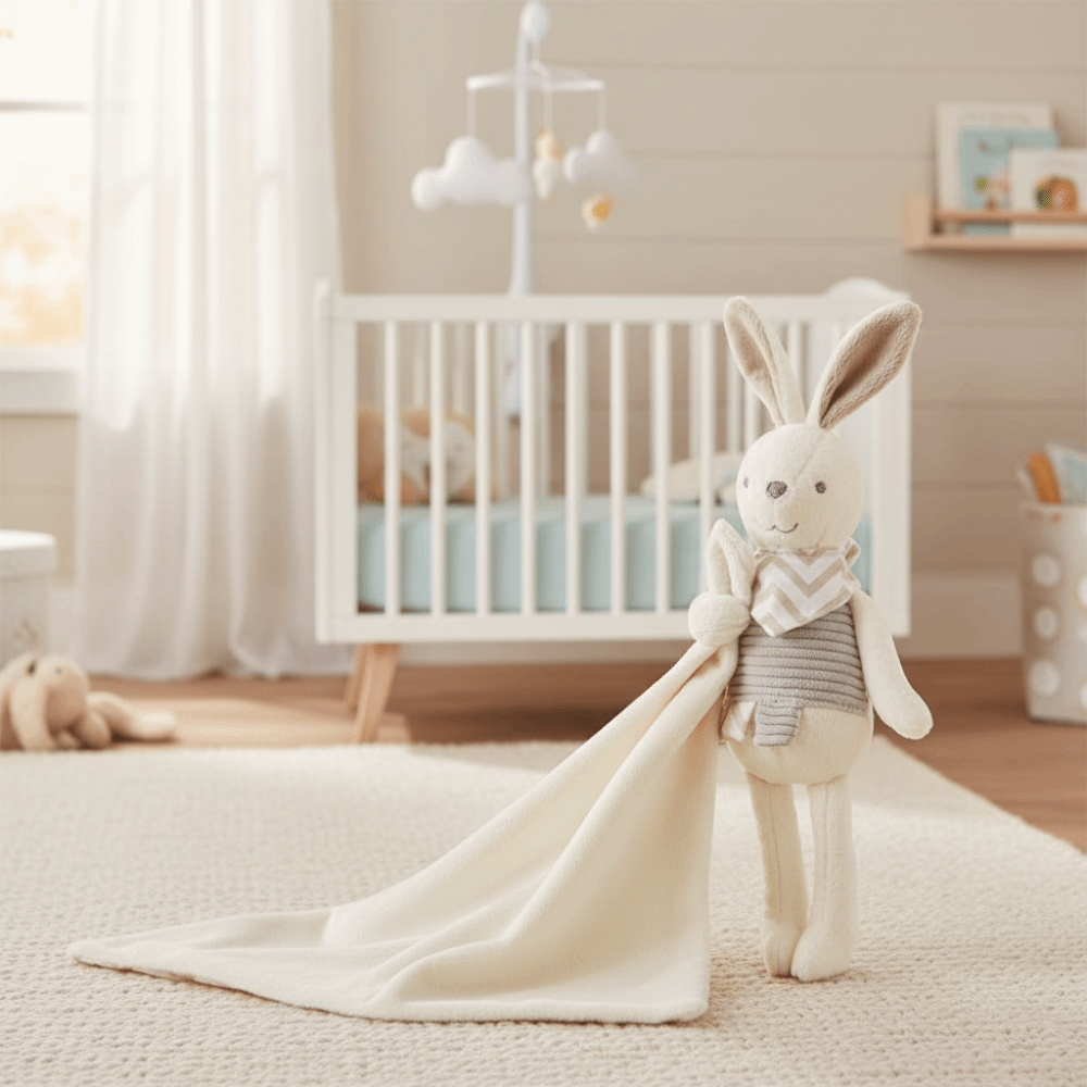 Square Shape Baby Rabbit Comfo - đánh giá và giá Embroidery Rabbit