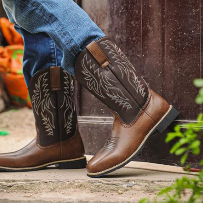 New Men High Boots Embroidery  - đánh giá và giá Embroidery Stitches