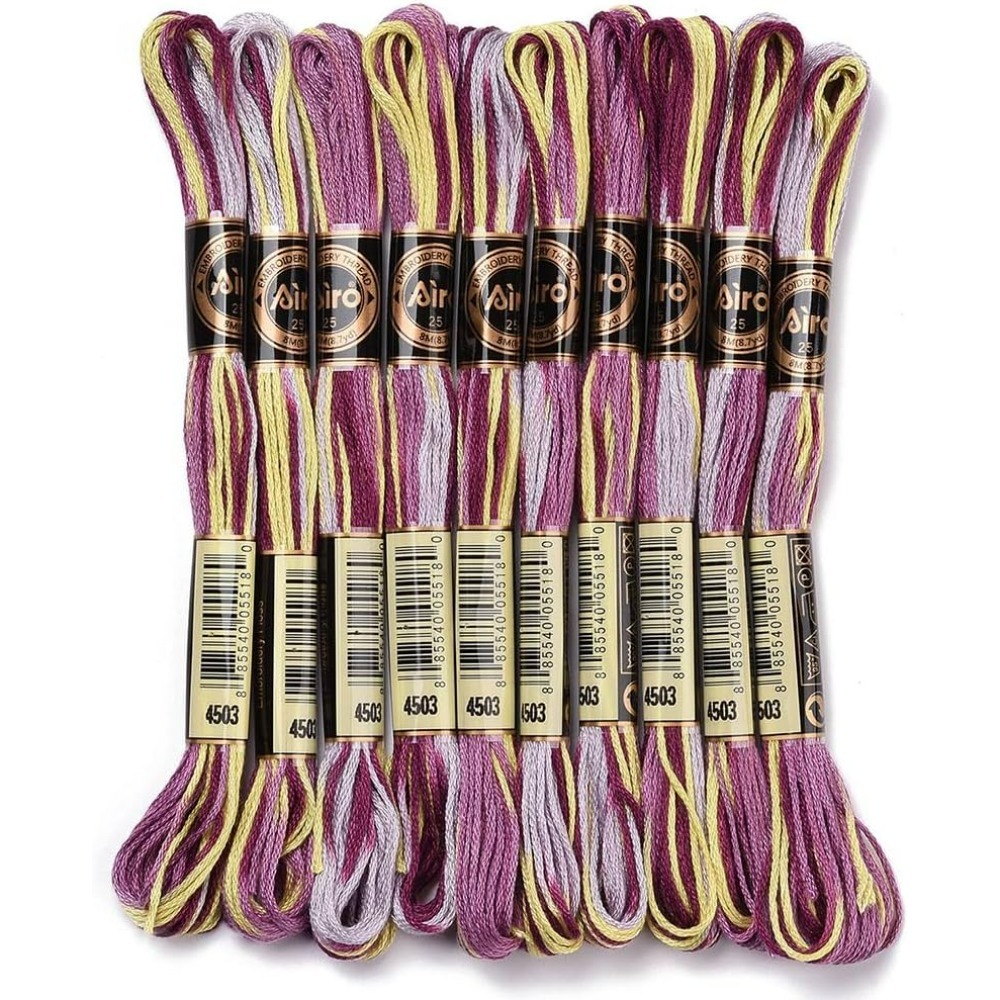 6 Strands Purple Variegated Em - đánh giá và giá Embroidery Stitches