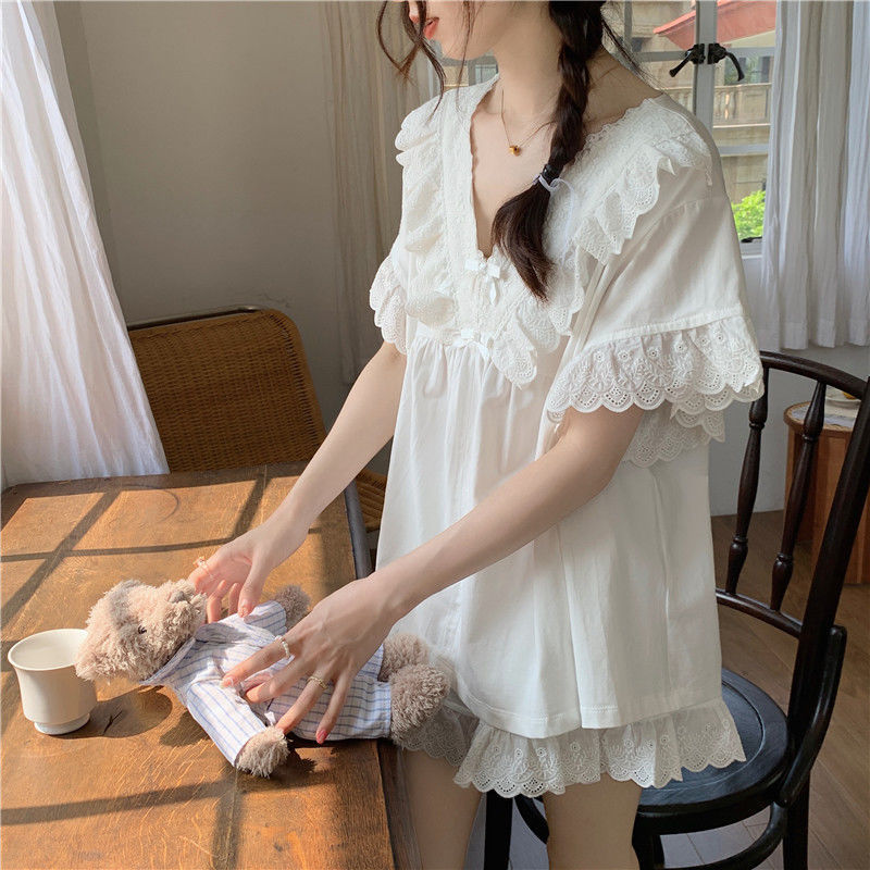 Đồ Ngủ Bộ Nữ Xù Tối Giản Nguyê - đánh giá và giá Linen Fabric Natural