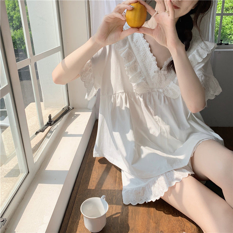Đồ Ngủ Bộ Nữ Xù Tối Giản Nguyê - đánh giá và giá Linen Fabric Natural