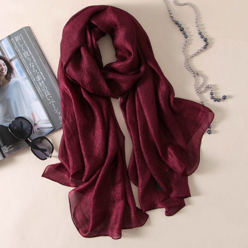 Linen Women Plain Scarf Fashio - đánh giá và giá Linen Fabric Natural