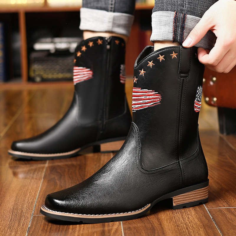 New Brand Men High Boots Embro - đánh giá và giá Embroidery Stitches