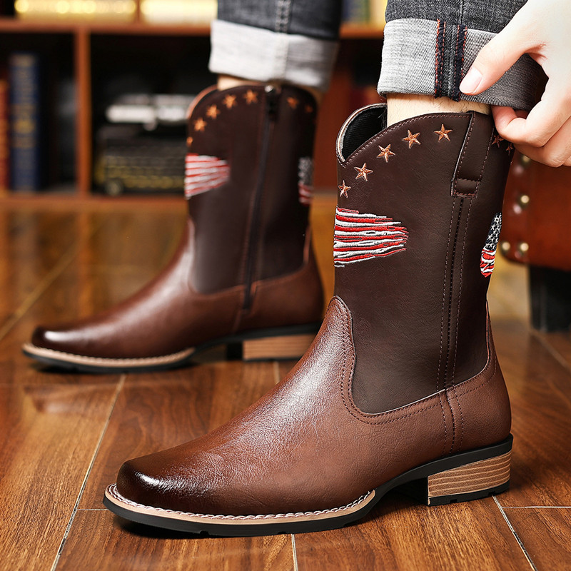 New Brand Men High Boots Embro - đánh giá và giá Embroidery Stitches