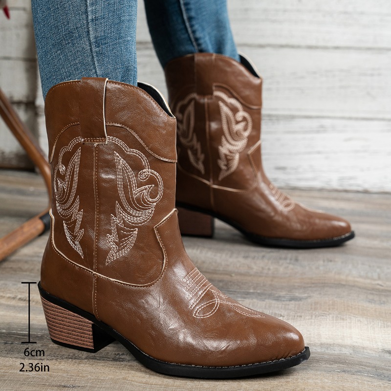 Women Western Cowboy Boots Emb - đánh giá và giá Embroidery Stitches