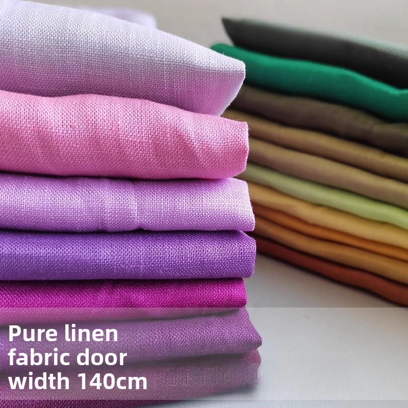 100% Pure Linen Ramie Summer D - đánh giá và giá Linen Fabric Natural
