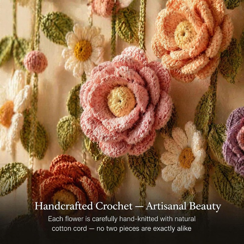 New Boho Handmade Cotton Flora - đánh giá và giá Linen Fabric Natural