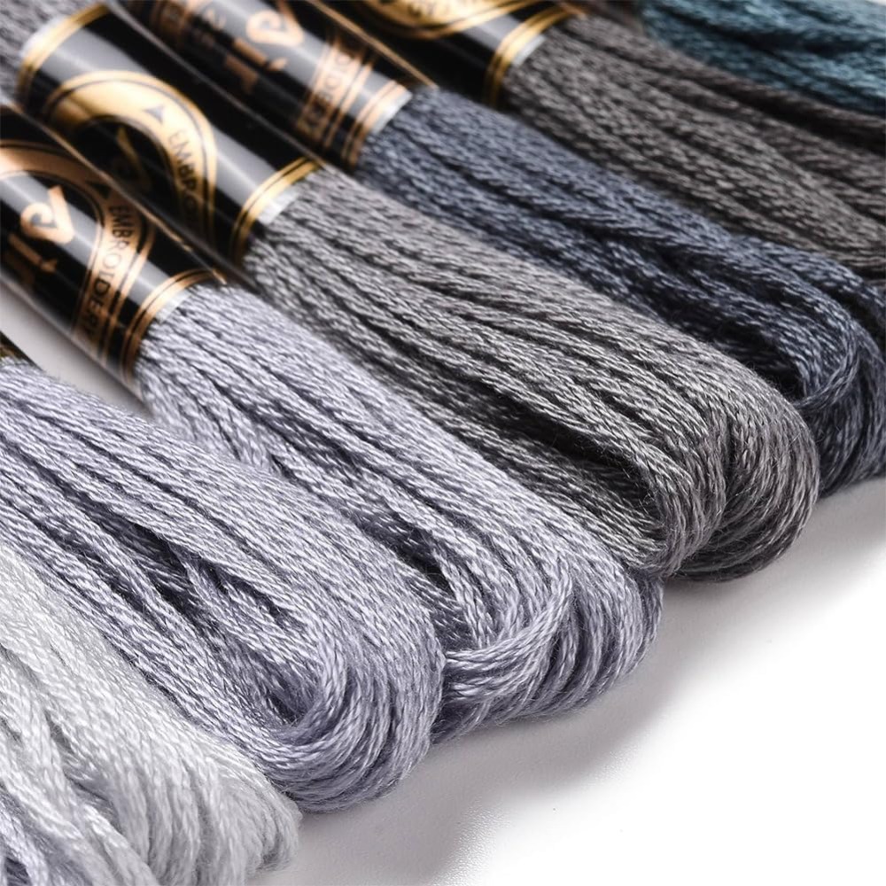 8 Skeins 70 Yards Grey Friends - đánh giá và giá Embroidery Stitches