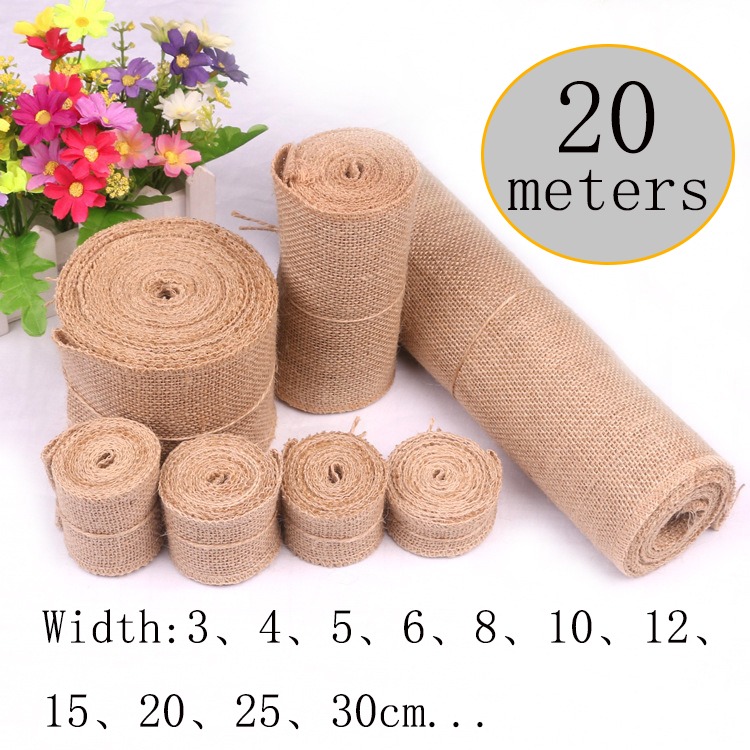 5-30CM Natural Jute Linen Fabr - đánh giá và giá Linen Fabric Natural