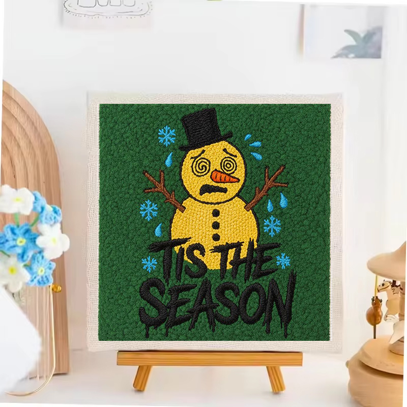 25x25cm DIY Punch Needle Embro - đánh giá và giá Embroidery Xmas Designs