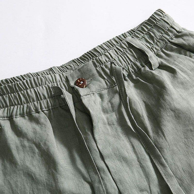 Loose Cotton Linen Men's Casua - đánh giá và giá Linen Fabric Natural