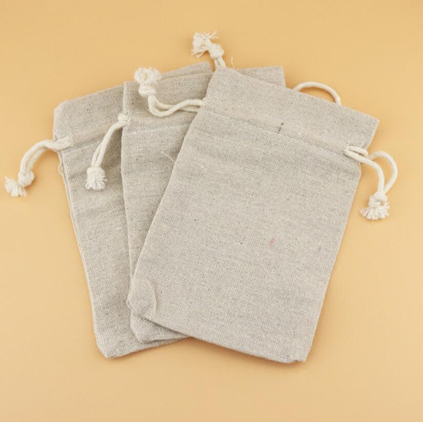 50 cái Linen Dây Kéo Túi Túi Đ - đánh giá và giá Linen Fabric Natural