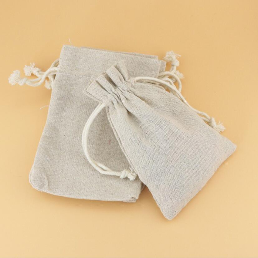 50 cái Linen Dây Kéo Túi Túi Đ - đánh giá và giá Linen Fabric Natural