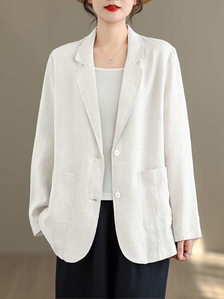 Casual Style Cotton Linen Long - đánh giá và giá Linen Fabric Natural