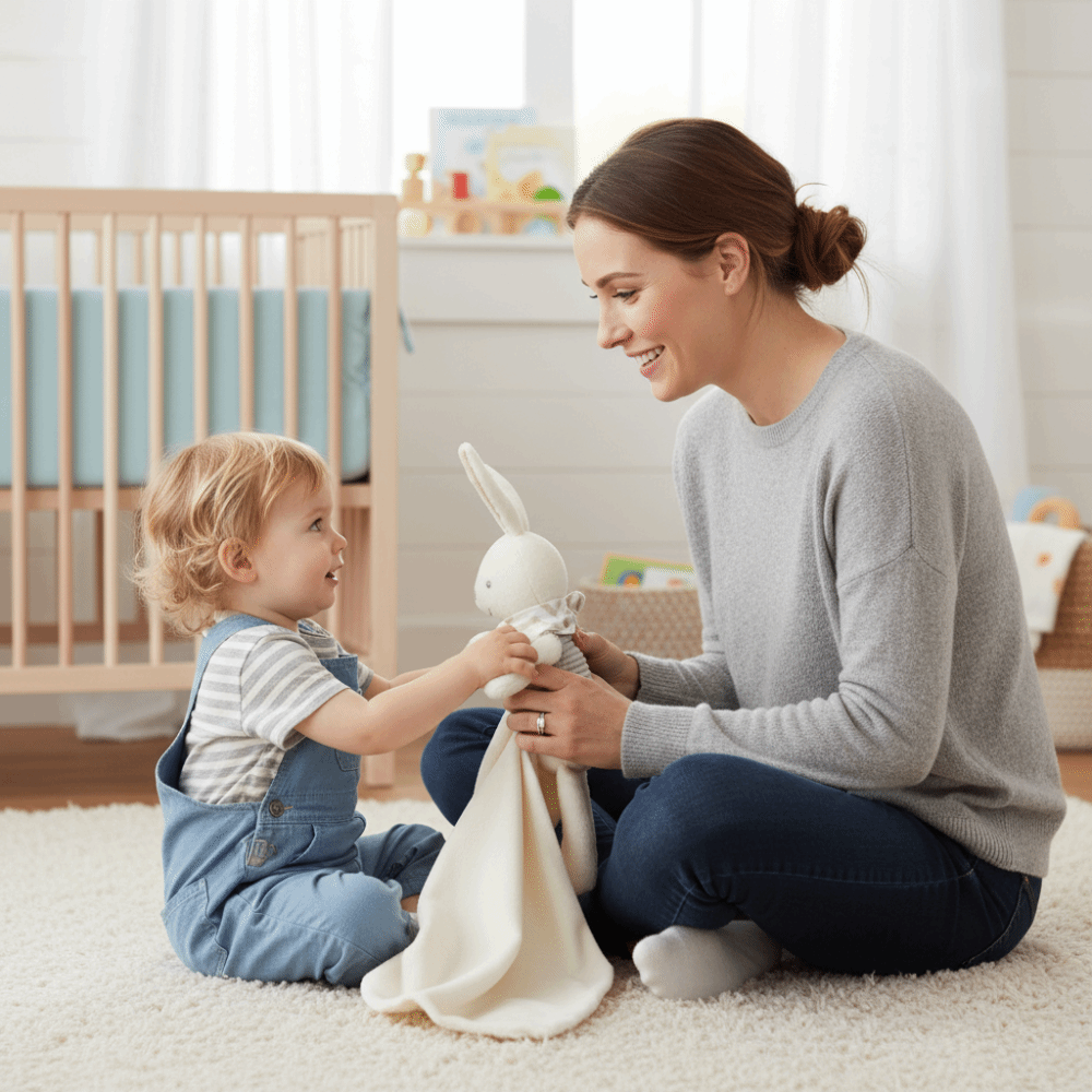 Square Shape Baby Rabbit Comfo - đánh giá và giá Embroidery Rabbit