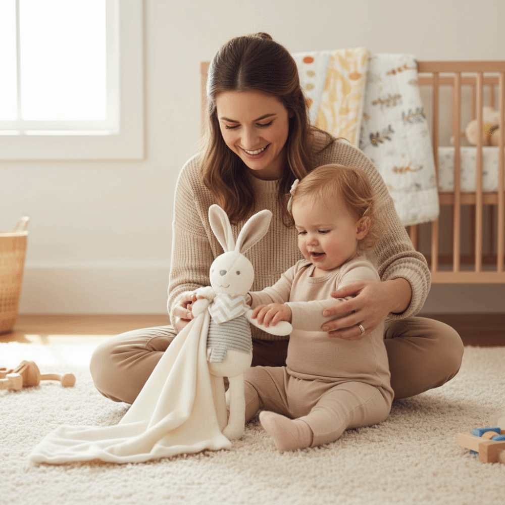 Square Shape Baby Rabbit Comfo - đánh giá và giá Embroidery Rabbit