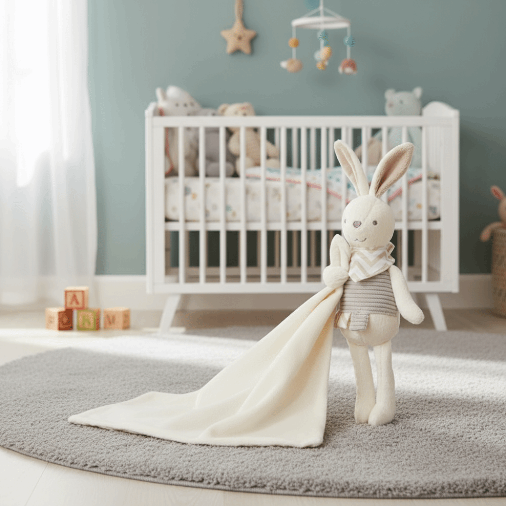 Square Shape Baby Rabbit Comfo - đánh giá và giá Embroidery Rabbit