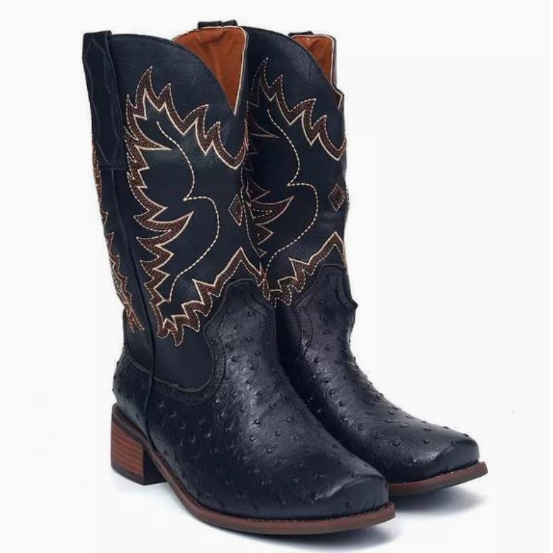 Men High Boots Embroidery Retr - đánh giá và giá Embroidery Stitches