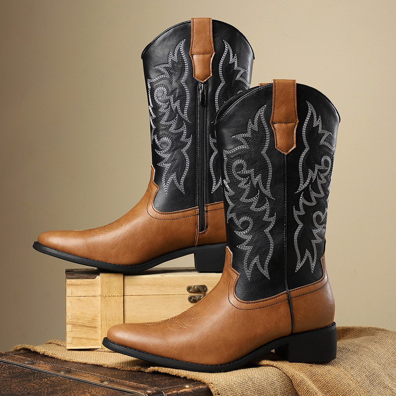 NEW Men High Boots Embroidery  - đánh giá và giá Embroidery Stitches