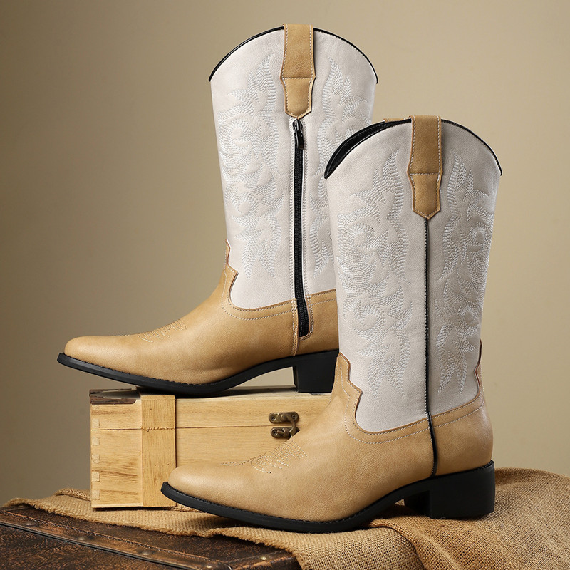 NEW Men High Boots Embroidery  - đánh giá và giá Embroidery Stitches