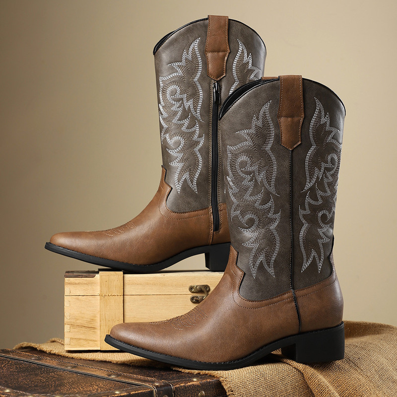 NEW Men High Boots Embroidery  - đánh giá và giá Embroidery Stitches
