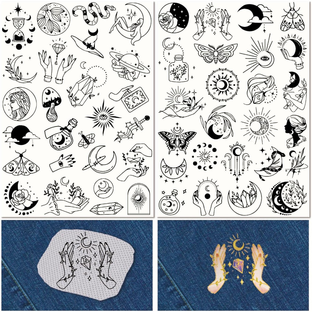 51Pcs Boho Moon Sun Water Solu - đánh giá và giá Embroidery Stitches