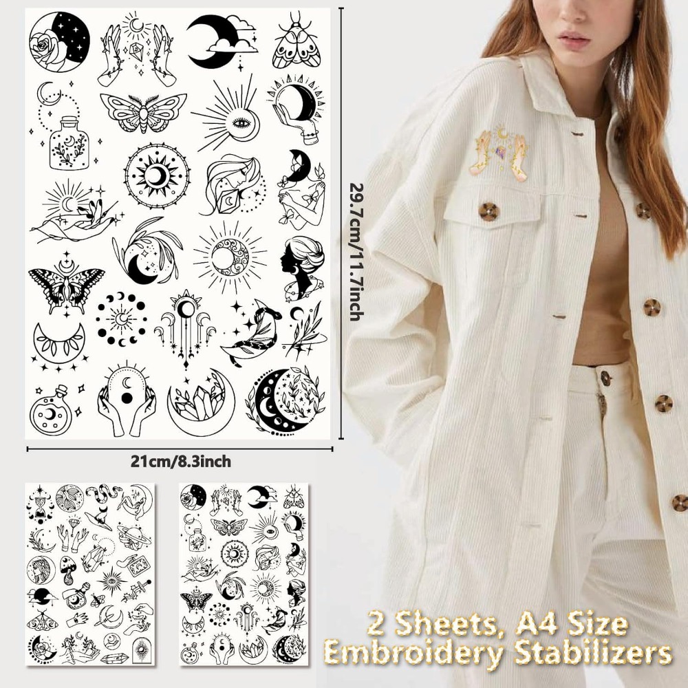 51Pcs Boho Moon Sun Water Solu - đánh giá và giá Embroidery Stitches