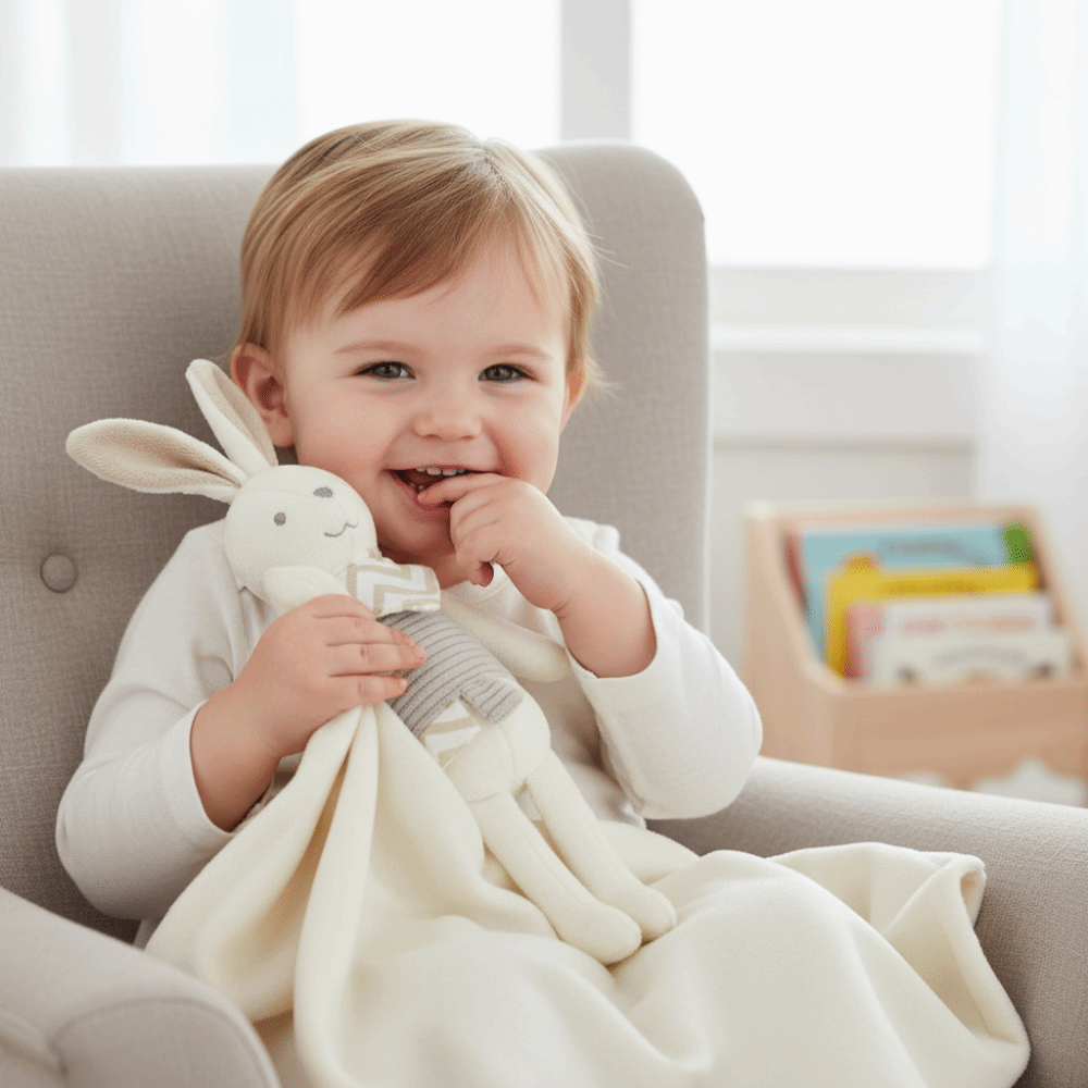 Square Shape Baby Rabbit Comfo - đánh giá và giá Embroidery Rabbit